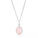 Elli Collier Femme Quartz Rose - (925/1000) Argent
