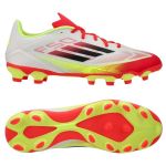 Adidas Mixte F50 League Football Boots Multi Ground Chaussures, FTWR White/Core Black/Solar Yellow, 44 2/3 EU