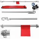 Deuba Barre de remorquage s&eacute;curit&eacute; Automobile d&eacute;pannage avec Sac de Transport 3pcs 1,8m