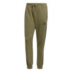 Adidas Homme Essential Three Stripes Fleece Pant, Olive strata/Black, XXL