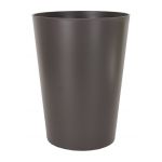 Artevasi Cache pot ou pot de fleur haut rond couleur tendance gris anthracite, Ø 30 cm hauteur 40 cm