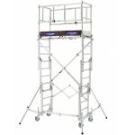 Tubesca Echafaudage t&eacute;lescopique roulant X'Tower 2 m&egrave;tres (hauteur de travail 4m)