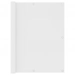 VidaXL Écran de balcon Blanc 120x500 cm Tissu Oxford