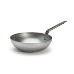 Wok bomb&eacute; en acier 24cm De Buyer 5617.24