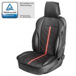 Walser Housse de si&egrave;ge de Voiture Kimi, Universel Housse de si&egrave;ge et Coussin de prougeection in Rouge - Noir, Housse de si&egrave;ge pour Pkw et Lkw dans l'optique des Courses 13989