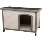 Trixie Natura Niche Classic à Toit Plat pour Chiens Gris Taille M-L 104 x 72 x 68 cm