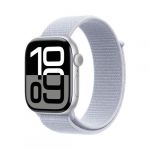 Apple Watch Series 10 GPS 46mm Boîtier en Aluminium Argent avec Boucle Sport Nuee bleue
