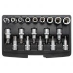 BGS Technic Jeu 19 embouts / douilles 12,5 mm (1/2') profil T / E