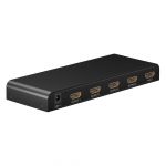 Goobay R&eacute;partiteur HDMI 58482 1 en 4 sorties/4K &agrave; 30 Hz (2160p) HDMI / commutateur HDMI 1.4 pour Quatre &eacute;crans avec 60 Hz &agrave; 1080p