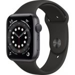 Apple Watch 44MM Alu Gris/Noir Series 6 - Montre connectée