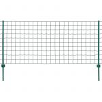 VidaXL Ensemble de clôture Euro 20 x 0,8 m Acier Vert