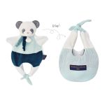 Doudou et Compagnie Doudou amusette panda 30 cm Bleu - Taille Taille Unique