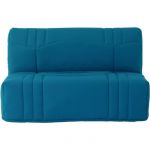 Banquette 2 places bz dream - Tissu 100% Coton bleu canard - Couchage 140x190 cm - L145 x P100 x H90 cm