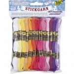 Folia Fil &agrave; broder 'Pastell', 52 &eacute;chevettes de 8 m, assorti - Lot de 3