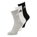 Adidas Lot de 3 paires de chaussettes hautes Noir + Blanc + Gris - Taille 34/36;37/39;40/42;43/45;46/48