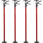 TecTake 4 supports de plafond 115-290cm - rouge