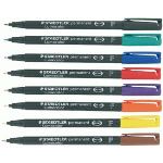 Staedtler Pochette de 8 stylos feutre Lumocolor permanent (0,6 mm)