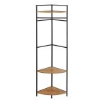 Calicosy Etagère penderie d'angle - H167 cm - Noir