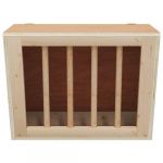 VidaXL Mangeoire à foin pour lapins 25x18,5x20,5 cm bois massif sapin