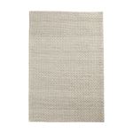 Tapis rectangulaire en laine blanc cassé 90x140cm Tact - Woud
