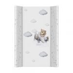 Ceba Baby Matelas à langer epais lavable dur ultra light - Ours pilote, 70x50 cm - Certifié Öko-Tex, Imperméable