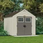Suncast Woodgrain 7.9 m² - Abri de jardin résine haute qualité + Plancher