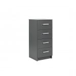 Commode 4 Tiroirs Gris Graphite ELENZIO