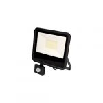 Projecteur LED &agrave; D&eacute;tecteur 50W Noir &Eacute;tanche IP65 4000lm (400W) - Blanc du Jour 6400K