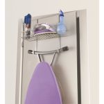 Metaltex Support de porte pour accessoires m&eacute;nagers et balais Broomy