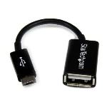 StarTech.com UUSBOTG - C&acirc;ble adaptateur USB A femelle vers micro USB B m&acirc;le 10 cm.