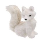 Renard Déco à Paillettes "Souffle Polaire" 26cm Blanc Prix
