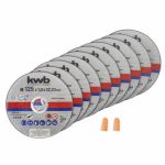 Kwb 10 disques minces de coupe peuvent 125x1,0