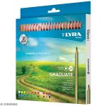 Lyra 24 crayons de couleur Graduate - 3,8 mm