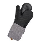 Wenko - nts de cuisine pour grill Ada, kit de 2 avec surface des paumes en silicone, protection fiable grâce aux manches extra-longues,