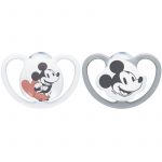Nuk Lot de 2 sucettes Space 0-6 mois Mickey Disney
