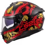 Ls2 Casque Moto Int&eacute;gral Stream II Drako Gloss Black Red, XXL