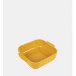 Peugeot Appolia Plat four c&eacute;ramique carr&eacute; jaune safran 21 cm - 8.25in