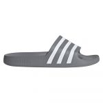 Adidas Sandales Adilette Aqua - UK 9 Gris/Blanc Tongs