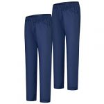 Misemiya - Pack 2 Pcs - Pantalon SANITAIRE Unisex - Uniformes MEDICALES Uniformes SANITAIRES Pantalon DE Travail - Réf 8312 * 2 pcs - 4XL, Bleu Marine 21