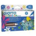 Giotto 5 feutres Décor métal pointe ogive