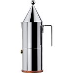 Alessi Cafeti&egrave;re Italienne 90002/6 La Conica Cafeti&egrave;re Espresso En Acier Inoxydable 18/10 Avec Fond En Cuivre, 6 Tasses