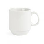 Olympia 12 x Whiteware empilage de porcelaine Tasses 284 ml/283,5 gram NEUF