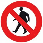 Novap Panneau Interdit aux pi&eacute;tons - Rigide &Oslash;300mm - 4061436