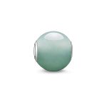 Thomas Sabo Femmes-Bead Karma Beads Argent Sterling 925 Aventurine polie verte K0049-010-6