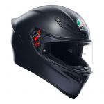 AGV K1 S ECE 22-06 Mono, Casque Moto Intégral Homologué ECE 22-06, Noir Mat, XS
