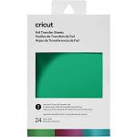 Cricut Feuille de transfert de foil Assortiment Jewel 10 x 15 cm 24 pcs