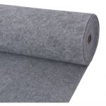 VidaXL Tapis strié pour exposition 1,2x20 m Gris