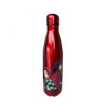 BOUTEILLE ISOTHERME DOUBLE PAROI DEMON SLAYER - Gourde Inox Reutilisable Demon Slayer Rouge - Maintien chaud et froid 12h - Pour sport, voyage, quotidien, 500ml - BPA Free - Licence Officielle