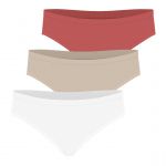 Athena Lot de 3 culottes femme Ecopack Basic blanc en coton