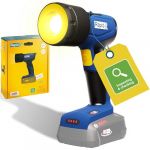 Rapid Lampe de chantier LED BWL290 18V : Lampe sans fil, faisceau réglable, 2 modes d'éclairage, tête inclinable 90°, crochet, longue autonomie, intérieur et extérieur - LIVRÉ SANS BATTERIE (5001752)